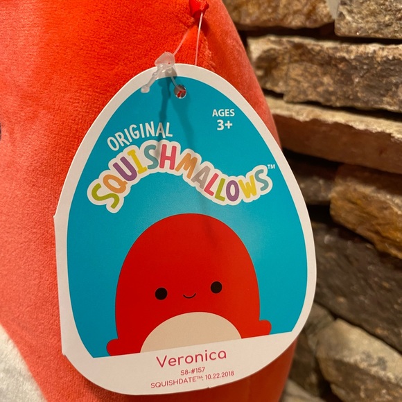 NWT 8 inch squishmallow veronica the red octopus - Picture 2 of 3